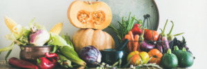 Herbst-Lebensmittel in der Trauer