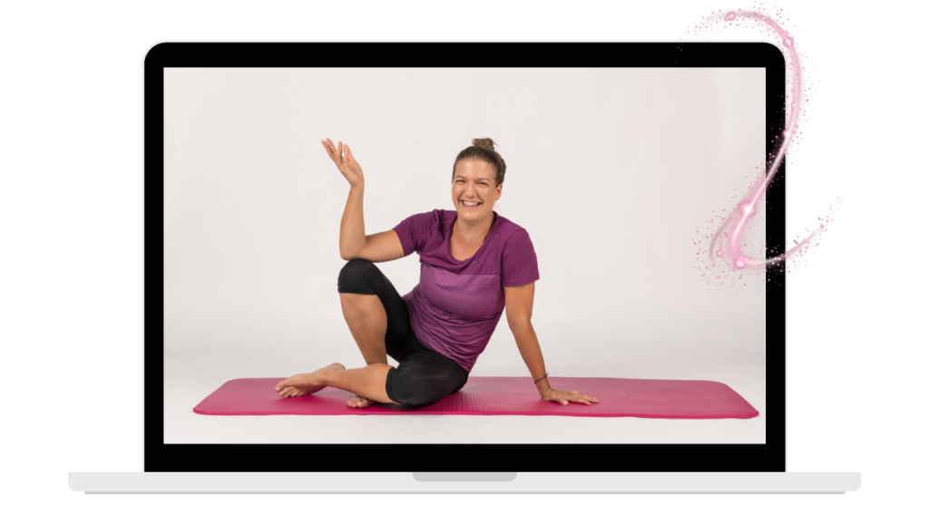 Laptop mit Katy im Bild